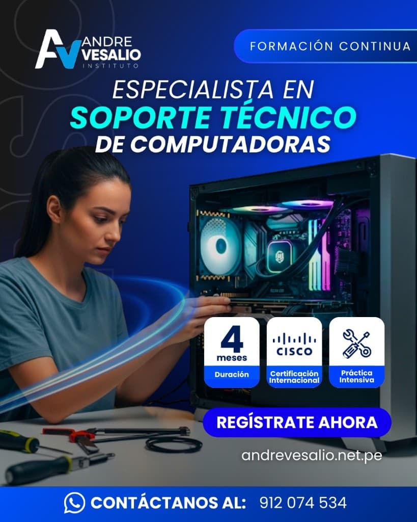 Especialista en Soporte Técnico de Computadoras